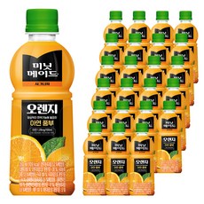 미닛메이드 시그니처 오렌지 주스, 350ml, 24개