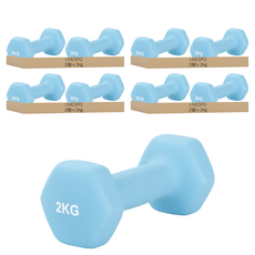 Livespo 防滑啞鈴 2kg 2入, 8個