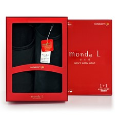 남성용 기모 발열내의 세트 1+1