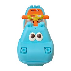B.toys 兒童科育統感玩具 噴氣河馬堆積木 滑步車, BX2312Z, 1個