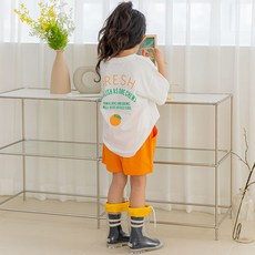 vavkids 橘色上下裝套組