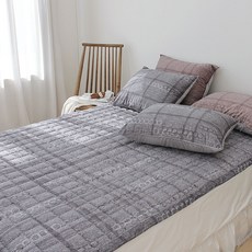 CHOUETTROOM 印花超細纖維床墊, 周圍深灰色