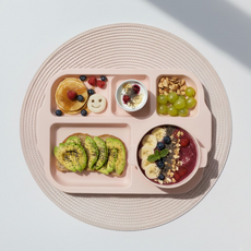 On The Kitchen幼兒用韓國產Eco Gen Nyamnyam餐盤組, 1套, 草莓, 餐盤 + 碗