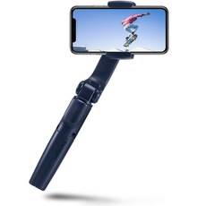 슈피겐 블루투스 짐벌 셀카봉 삼각대, S610W, 미드나잇블루, 1개