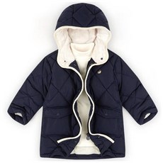 AndiApple 兒童菱格連帽外套