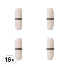 便攜式牙刷收納米色, 16個