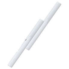 PLUS 普樂士 Twiggy 攜帶式筆型剪刀 弧線刀刃 安全蓋帽 附帶掛孔, 白色, 2支