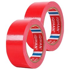 다다 고점도 강력 면 테이프 40mm x 50m, 적색, 2개