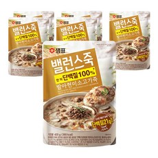 샘표 밸런스죽 발아현미 소고기죽, 420g, 6개