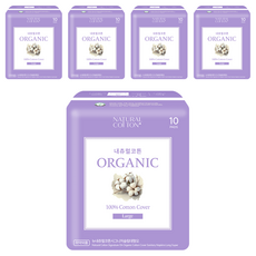 Natural Cotton 經典超薄衛生棉, L(280mm), 10片, 5包