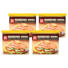 HANSUNG ENTERPRISE 韓式經典午餐肉, 4罐, 340g