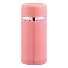 PEARL LIFE 珍珠金屬 My Cafe Compact 隨行杯 HB-4859, 粉紅色, 200ml, 1個