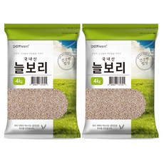 대구농산 건강한밥상 국산 늘보리쌀, 4kg, 2개