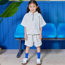 vavkids 兒童透氣半拉鍊上下裝套組