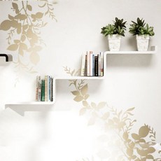 CUBICS 2層牆面層架, 4721-3(白色)