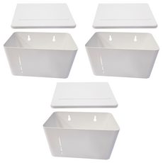 i LIFE 含蓋雙層衛生紙架, 白色, 20cm*12.2cm*11.5cm, 3個