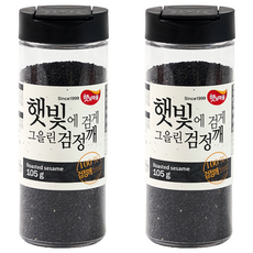 햇님마을 햇빛에 검게 그을린 검정깨, 105g, 2개