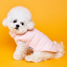 DOG-i 寵物絨毛領鋪棉外套, 嬰兒粉