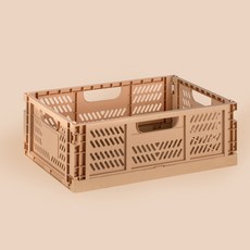 하우스레시피 다용도 폴딩 수납박스 L, 코코아, 2개