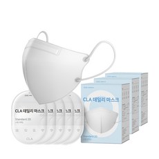 CLA 데일리 2D 마스크 소형, 5개입, 30개, 화이트