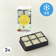 우리땅 유기가공식품 인증 다진 콜리플라워 (냉동), 100g, 1개입, 3팩, 100g