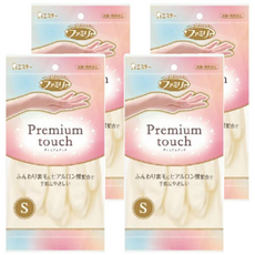 ST 雞仔牌 玻尿酸指尖強化絨裡手套, S, 白色, 4雙