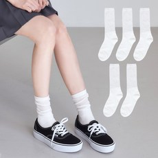 이지레그 여성용 국내산 시스루 면 골지 롱 양말 5켤레