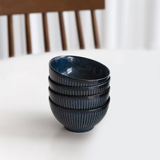 NICOTT 飯碗 4入, 海軍, 1套