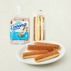 삼립 밀크 롱스틱 빵, 32g, 1개, 9개입
