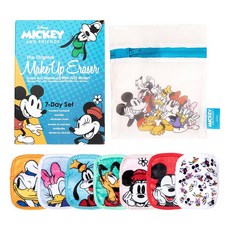 MakeUp Eraser 原創魔法卸妝巾 迪士尼米奇家族七件組, 迪士尼米奇家族, 1組