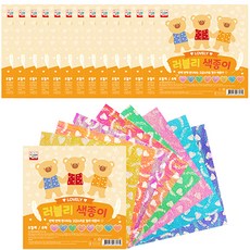 YOUNGART 彩色印花色紙, 8色, 15包