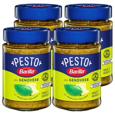 바릴라 바질 페스토 소스, 190g, 4개