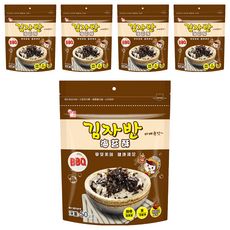韓味不二 海苔酥 韓國海苔 玉米油黑芝麻油調味 BBQ口味, 50g, 5包