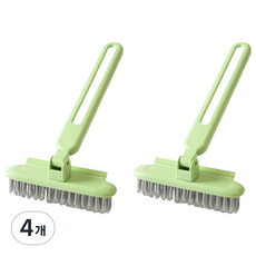 Maket Gamseong 浴室旋轉清潔刷, 4個, 綠色