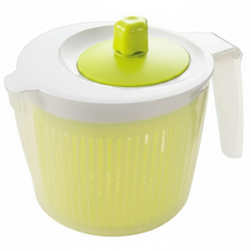 SHIMOMURA 下村 Fru-Veggie 廚房用品 日本製造全蔬菜瀝水器, 白色 + 綠色, 1個