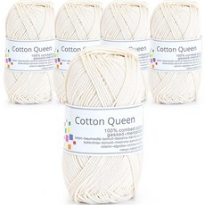 SEVY 棉花女王 編織線 50g x 5入, 172 象牙白