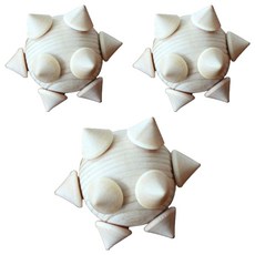 JJun 圓錐按摩球, 3個, 混合色