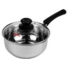 퀸센스 인덕션 스테인레스 라면 편수냄비, 18cm, 혼합색상, 1개