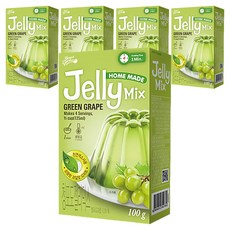 브레드가든 청포도젤리믹스 젤리만들기, 100g, 5개