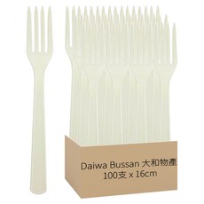 Daiwa Bussan 大和物產 拋棄式餐具叉 16cm 100支, 10支, 1包