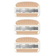 KAI 貝印 miness 女用5刀刃 得體刀刀片3件組, GA0131, 混色, 1組