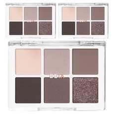 삐아 레디 투 웨어 아이팔레트, 08 쿨 그레이, 3개