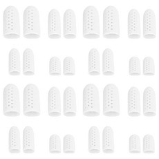 ANYONE PICK 矽膠腳趾保護套 4款 x 2入組 白色, 4套