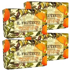 네스티단테 일 프루테토 비누 올리브 앤 탠저린, 250g, 4개
