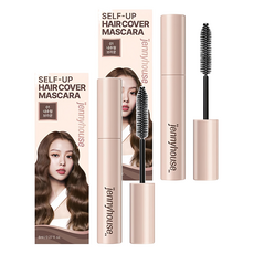 jennyhouse 婕宜彩妝 自上髮灰遮蓋睫毛膏, 自然棕色, 2個