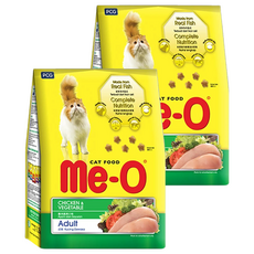 Me-O 咪歐 成貓 乾貓糧 雞肉蔬菜口味, 3kg, 2袋