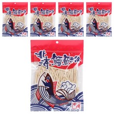 北海 乾魚脯 魚肉零食 原味, 5個, 103g