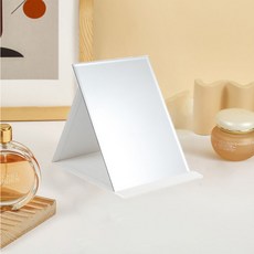 可折疊便攜式化妝鏡, 白色的