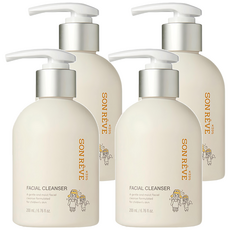 SON REVE 兒童洗面乳, 溫和保濕, 200ml, 4瓶