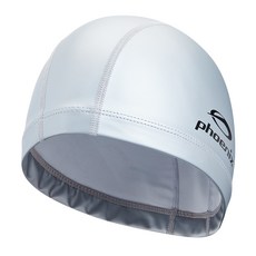 피닉스 PU 코팅 우레탄 수영모자, Silver, 1개